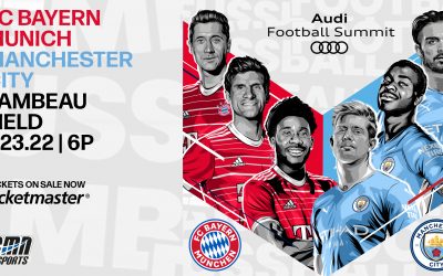 Newly-Crowned Bundesliga and Premier League Champions FC Bayern Munich and Manchester City Prepare for Historic Preseason Match July 23 at Lambeau Field