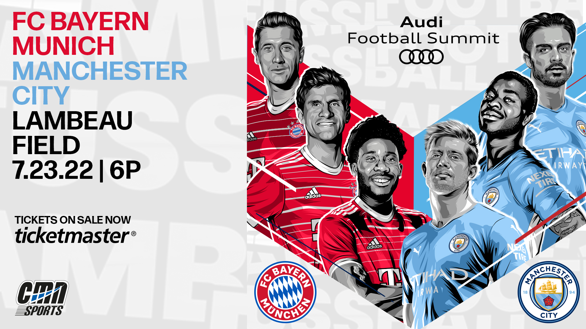 Newly-Crowned Bundesliga and Premier League Champions FC Bayern Munich and  Manchester City Prepare for Historic Preseason Match July 23 at Lambeau  Field - CMN Events