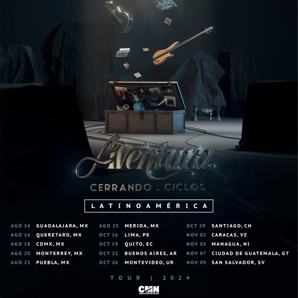 ¡La gira continúa! “Aventura” anuncia las fechas para Latinoamérica de